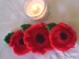 Fluted Poppies DK knitting pattern Remembrance Sunday Veterans day Armistice day