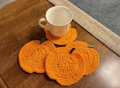 Pumpkin Coasters