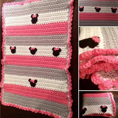 Chunky Minnie Mouse Afghan