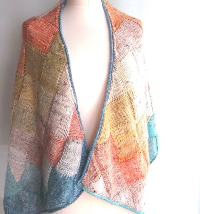 Noro entrelac wrap