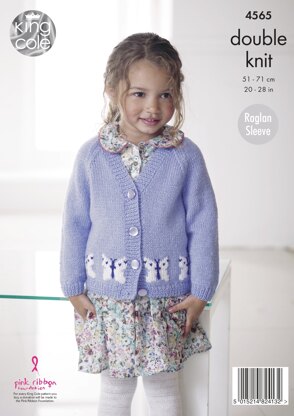 Cardigans in King Cole Pricewise DK - 4565 - Downloadable PDF