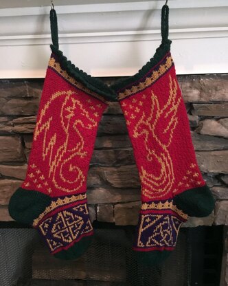 Christmas Phoenix Stocking