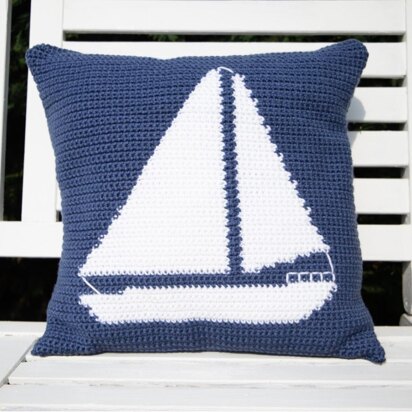 Sailing Boat Cushion