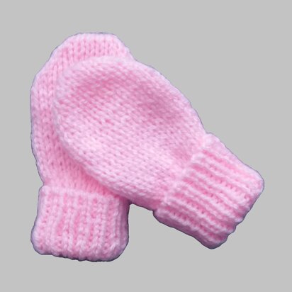 Preemie Pink Mittens for Baby