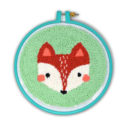 Creative World of Craft Foxy Friends Punch Needle Kit - 19 cm