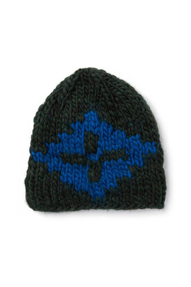 Hat with Intarsia Motifs in Schachenmayr Highland Alpaca - S9364C