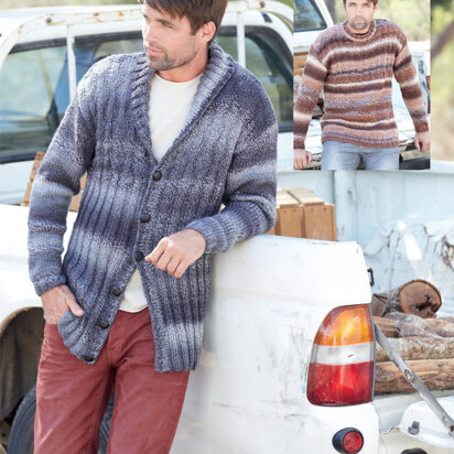 Cardigan and Sweater in Hayfield Colour Rich Chunky - 7298 - Downloadable PDF