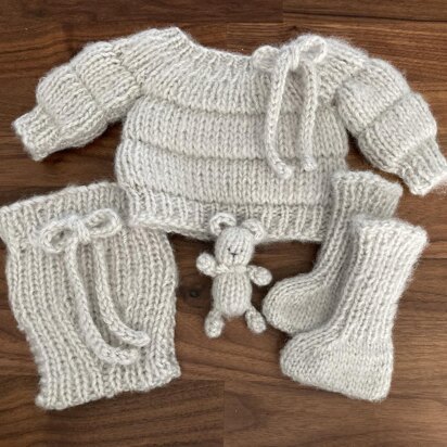 Kimiko 4 piece set - knitting pattern