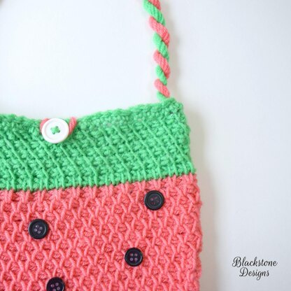 Tunisian Watermelon Bag