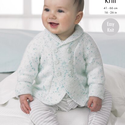 Babys Jacket & Hat in King Cole Smarty DK - 4318 - Downloadable PDF