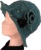 Aqua Rose Flower Hat