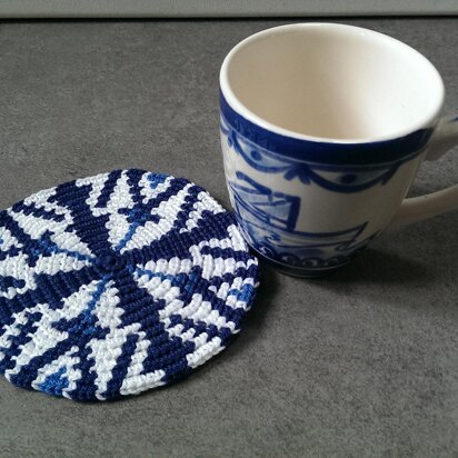 6 Tapestry Coaster Delft blue