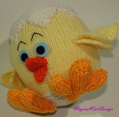 Billy the chick - Magicalknit knitting pattern