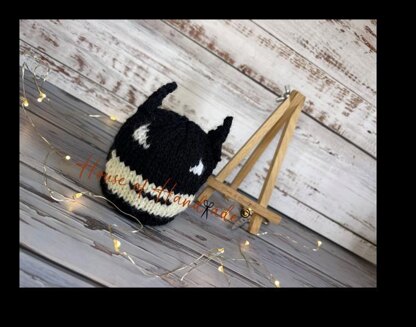 Caped Crusader Chocolate Orange Cover Knitting Pattern