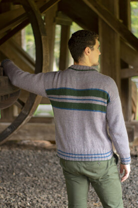 Men's Jumper Tread in Universal Yarn Deluxe Worsted -  Downloadable PDF