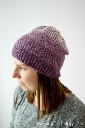 Ombre Moss Stitch Beanie