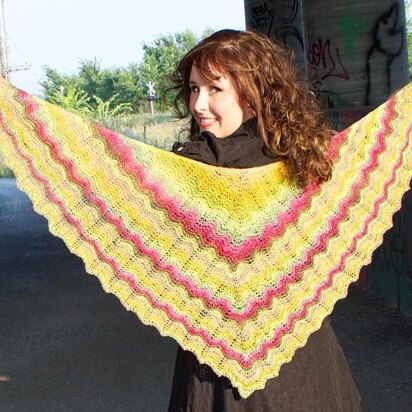 Meander shawl