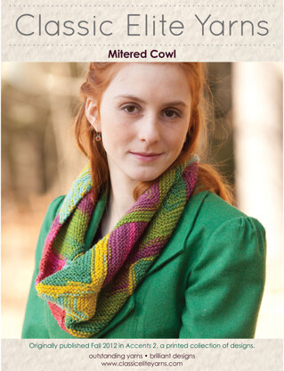 Mitered Cowl in Classic Elite Yarns Liberty Wool Solids