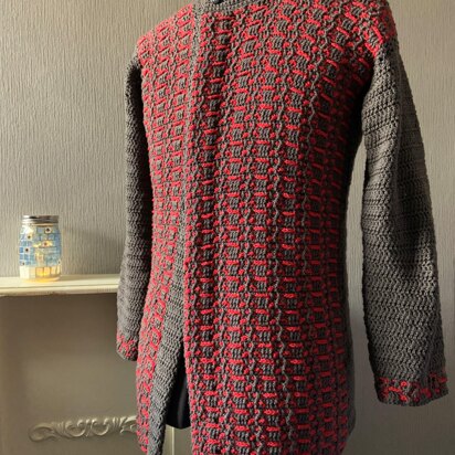 Offset Texture Cardigan