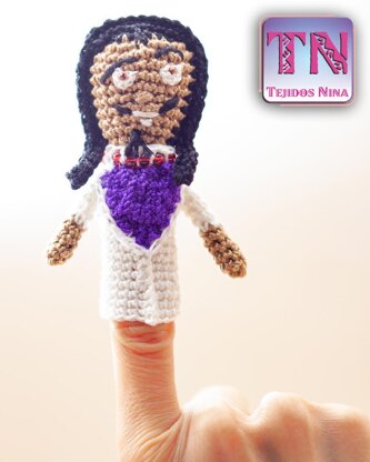 Crochet Pattern for a handmade stuffed double sided Emperor Finger Puppet