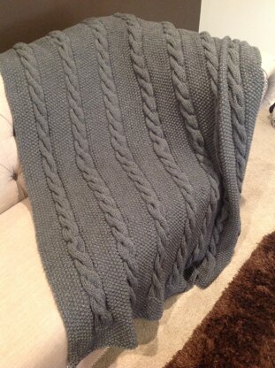 CHUNKY CABLE THROW