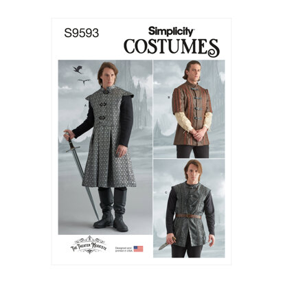 Simplicity Men's Coat, Jacket and Vest S9593 - Sewing Pattern
