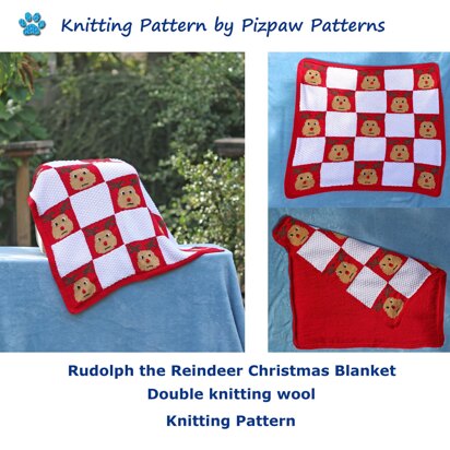 Rudolph the Reindeer Christmas Blanket (no 129)