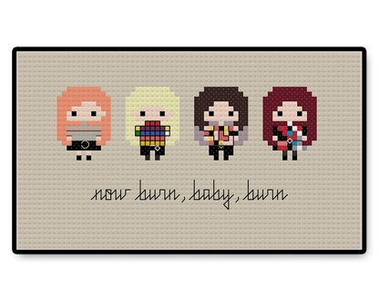 BLACKPINK - Playing With Fire Bite Size - PDF Cross Stitch Pattern