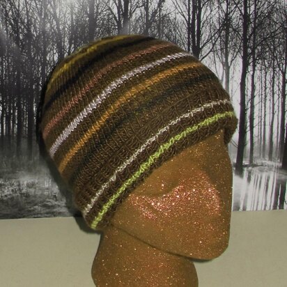 Small Stripe Beanie hat knitting pattern