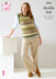 Fairisle Sweater and Tank Top in King Cole Merino Blend DK - 6364 - Leaflet