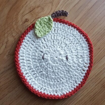 Apple slice coasters