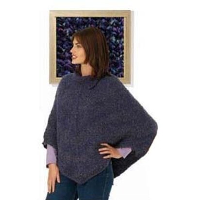 Split Collar Poncho: Homespun Version in Lion Brand Homespun - 40530-HS - knitting pattern