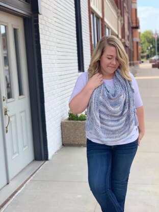 Blurred Skies Shawl