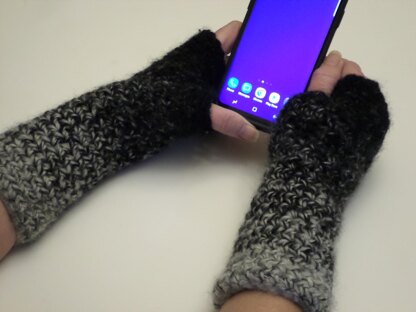 Easy Fingerless Gloves Mitts 2