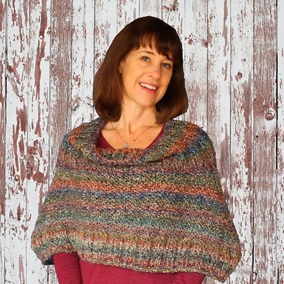 Homespun Knit Cape