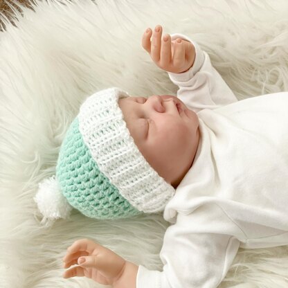 Baby Hat Crochet Pattern ( 5 Sizes ) # 503