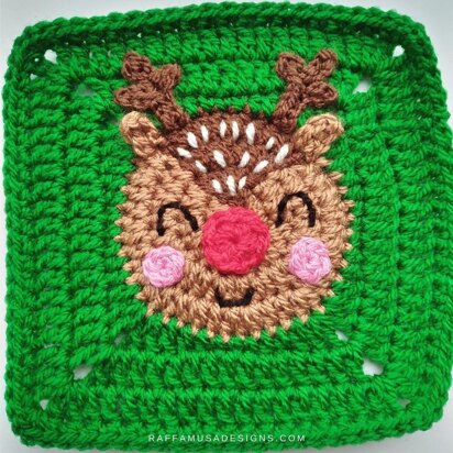 Reindeer Granny Square