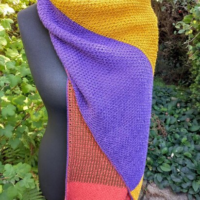 Tunisian Delaney Wrap