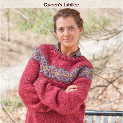 Queen's Jubilee Pullover in Classic Elite Yarns Majestic Tweed - Downloadable PDF