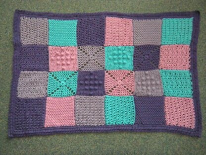 Stitch Pattern Sampler Blanket