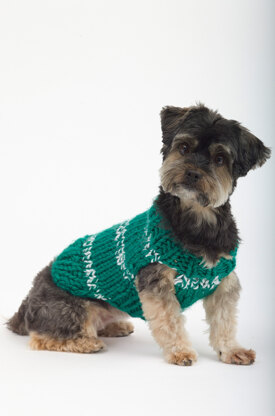 Louis Pup Monogram Knit Dog Sweater, Paws Circle