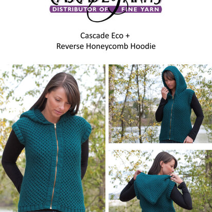 Reversible Honeycomb Hoodie in Cascade Eco+ - C216