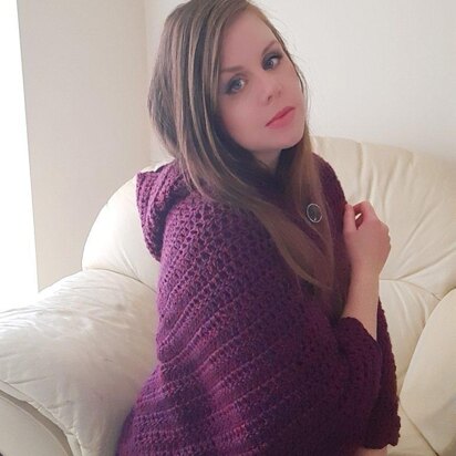 Crochet Maiden Hooded Shawl Pattern