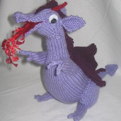 Toy Dragon - knitting pattern