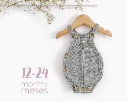 12-24 months - TWISTY DK Knitted Romper