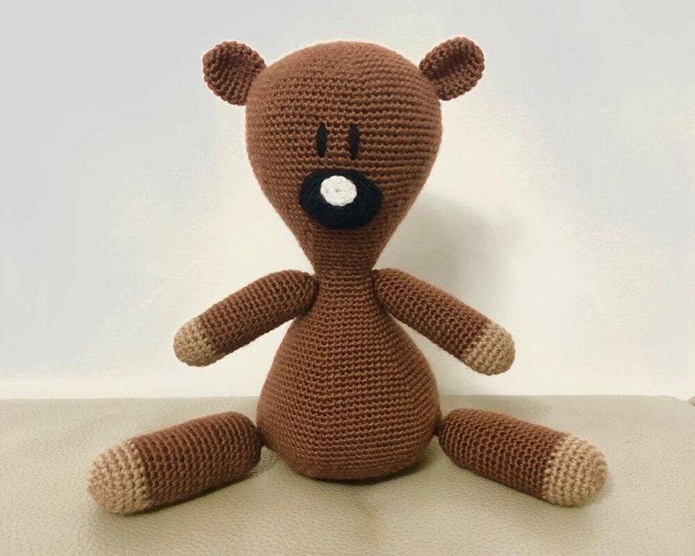 PATTERN - Crochet Mr Bean Teddy Bear Crochet pattern by Talia Qureshi