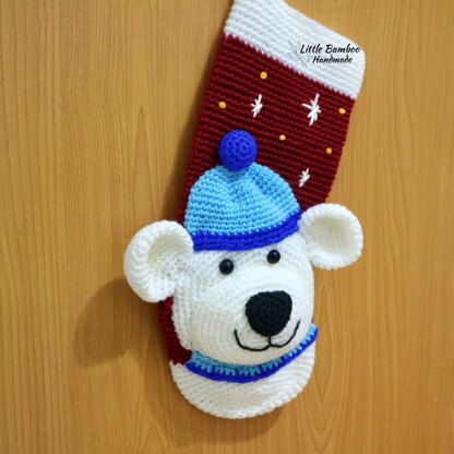 Polar Bear Christmas Stocking