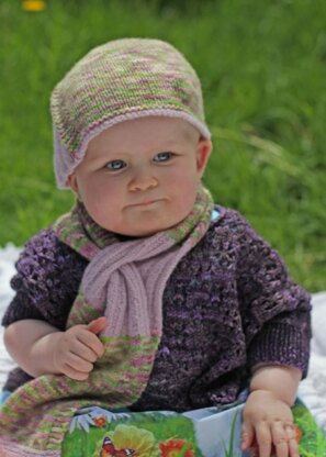 Otago hat and keyhole scarf