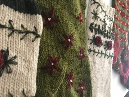 Boho Embroidered Stocking