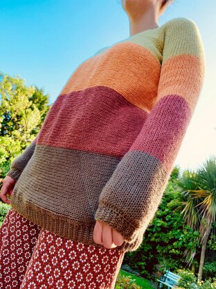 Sunset Sweater - Circular Machine Knitting Pattern